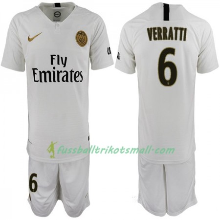 Fußballtrikots Paris Saint-Germain Verratti 6 Kinder 2018-2019 Kurzarm Auswärts-trikot kaufen